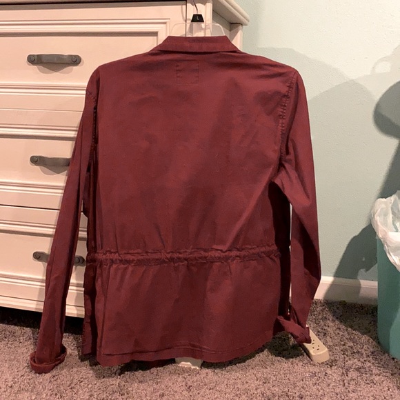 Cute maroon zip up jacket! - Picture 2 of 3